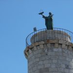 Statua di Santa Fermina, interno porto di Civitavecchia